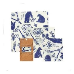 Bee's Wrap Lunch Pack - Bees + Bears Print