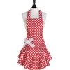 Jessie Steele Josephine Apron, Red & White Polka Dot