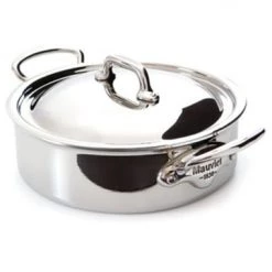 Mauviel Stainless Steel Rondeau, 5.8 Qt