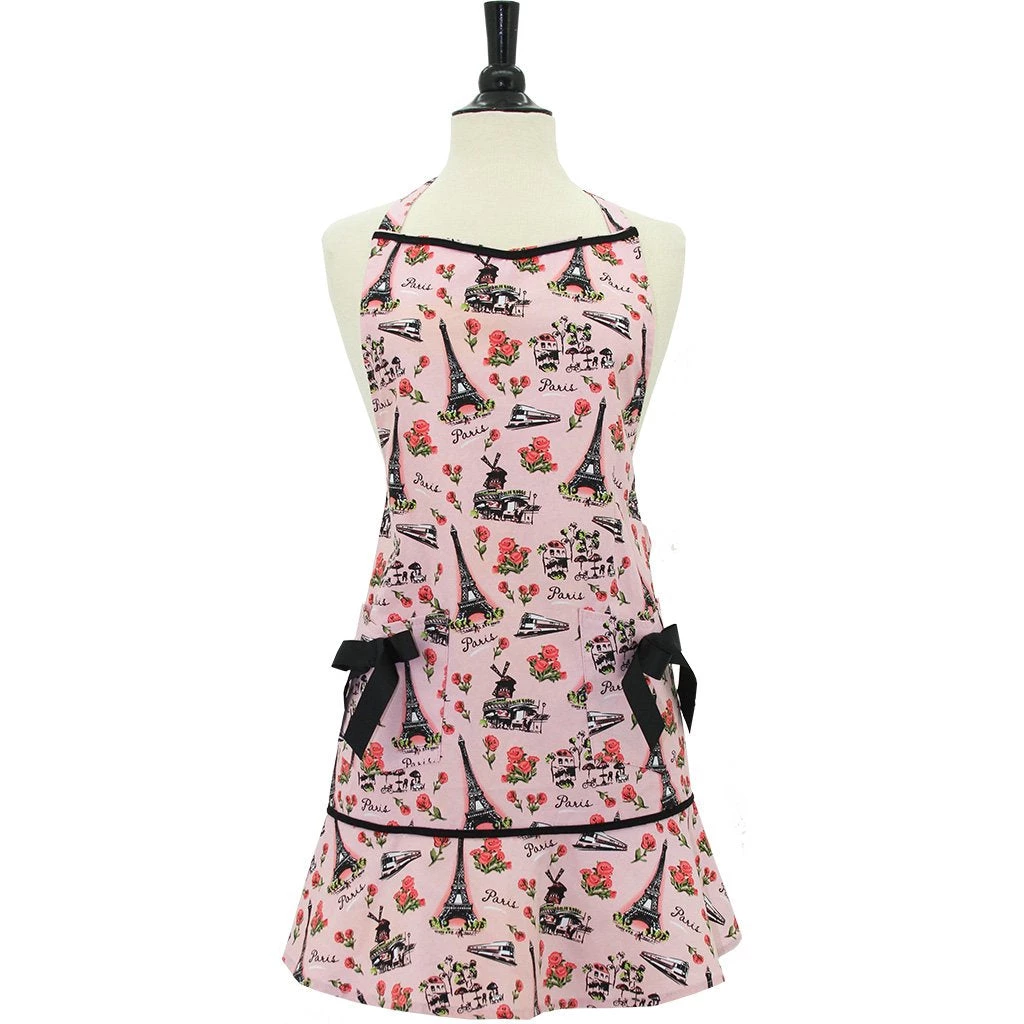 Jessie Steele Lucille Apron, Pink Paris 3 Jessie Steele Lucille Apron, Pink Paris