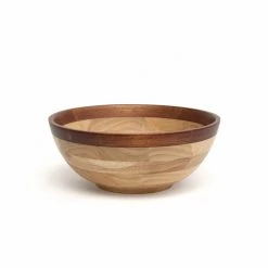 Lipper Table & Counter Accessories Medium Salad Bowl, Beech/Cherry Finish