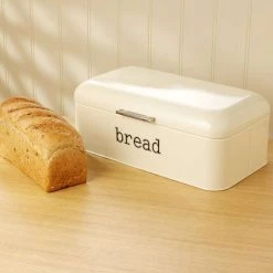 Now Designs Table & Counter Accessories Bread Box Ivory, Small