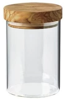 Browne Berard Glass Storage Jar With Olive Lid Travel & Storage