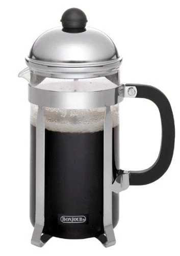 Coffee & Tea BonJour 8- Cup Monet French Press, Silver 3 Coffee & Tea BonJour 8- Cup Monet French Press, Silver