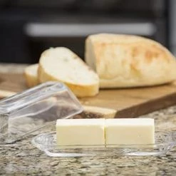 Tablecraft Glass Butter Dish Table & Counter Accessories
