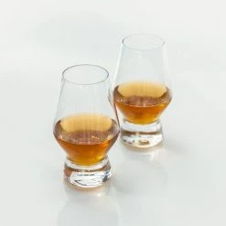 True Brands Table/Bar Scotch Glasses, Set Of 2