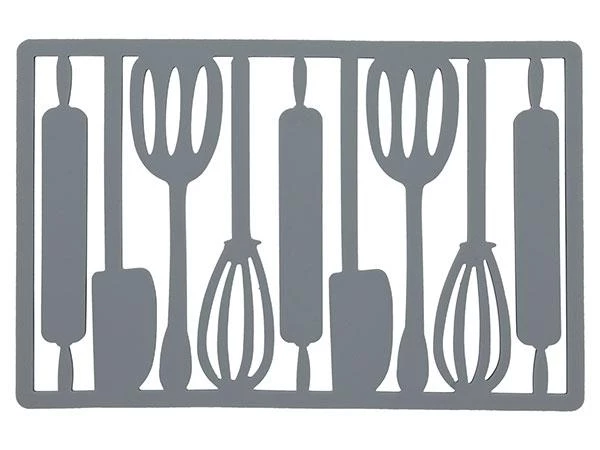 BIA Silicone Rectangle Utensil Trivet, Stone Kitchen Tools 3 BIA Silicone Rectangle Utensil Trivet, Stone Kitchen Tools