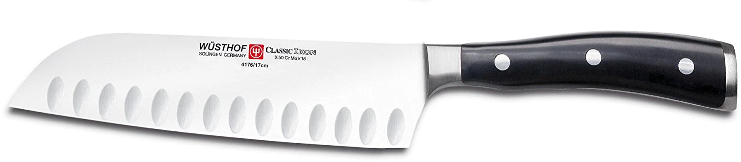Wusthof Classic Ikon 7" Santoku, Hollow Edge 3 Wusthof Classic Ikon 7" Santoku, Hollow Edge