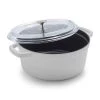 Cookware Staub Round Cocotte, 4qt With Glass Lid White 2 Cookware Staub Round Cocotte, 4qt With Glass Lid White