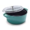Cookware Staub Round Cocotte, 4qt With Glass Lid Turquoise 2 Cookware Staub Round Cocotte, 4qt With Glass Lid Turquoise