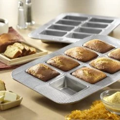 USA Pan 8-Well Mini Loaf Pan Bakeware