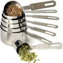 RSVP Stainless Steel Measuring Cups, Set Of 7 Kitchen Tools