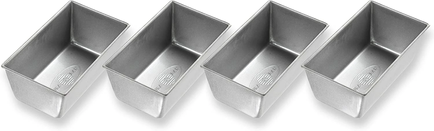 USA Pan Set Of 4 Mini Loaf Pans 3 USA Pan Set Of 4 Mini Loaf Pans