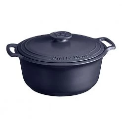 Emile Henry Emile Sublime Dutch Oven/Stewpot 7.5 Qt., Indigo Cookware