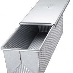 Bakeware USA Pan Small Pullman Loaf Pan With Cover