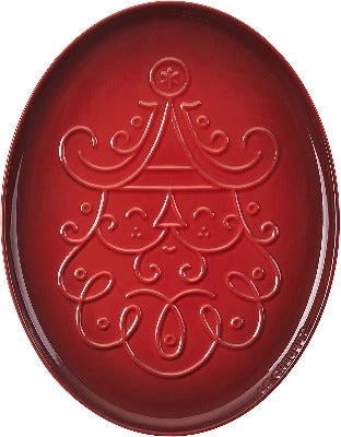 Le Creuset Oval Santa Platter 14" 3 Le Creuset Oval Santa Platter 14"