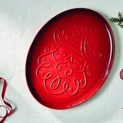 Le Creuset Oval Santa Platter 14"