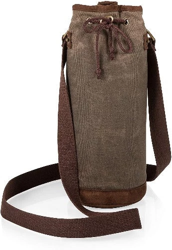 Picnic Time Wine Tote Waxed Canvas Travel & Storage 3 Picnic Time Wine Tote Waxed Canvas Travel & Storage