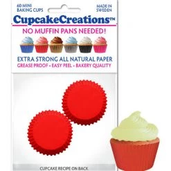 Siege Chemical Company Bakeware Mini Baking Cups, Red