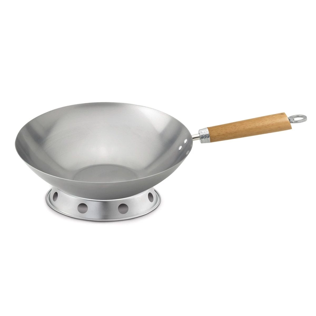 Harold Import Co. Cookware Carbon Steel Round Bottom Wok Set 3 Harold Import Co. Cookware Carbon Steel Round Bottom Wok Set