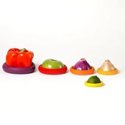 Food Huggers Silicone Storage, Set Of 5