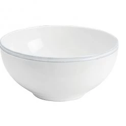Casafina Friso Salad Bowl, White Table/Bar