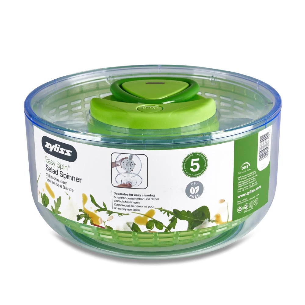 Zyliss 4-6 Easy Spin Salad Spinner 3 Zyliss 4-6 Easy Spin Salad Spinner