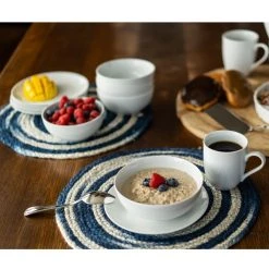 BIA Dinnerware White Porcelain Coupe Salad Plate