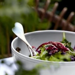 Casafina Friso Salad Bowl, White Table/Bar