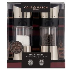 Zyliss Cole & Mason Horsham Salt & Pepper Set, Chrome 7 Zyliss Cole & Mason Horsham Salt & Pepper Set, Chrome