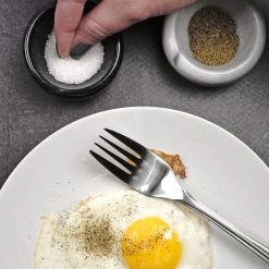 Table & Counter Accessories RSVP Black Marble Salt Bowl