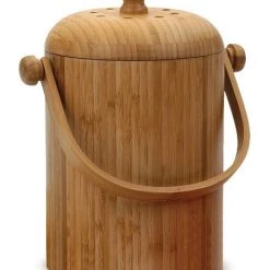 RSVP Bamboo Compost Pail Table & Counter Accessories