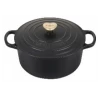 Le Creuset 3.5 Round Oven, Licorice W/Gold Heart Knob Cookware