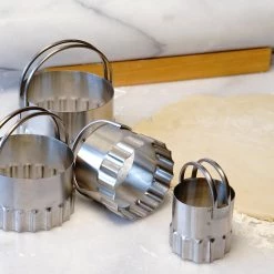 RSVP Round Rippled Biscuit Cutters Bakeware 7 RSVP Round Rippled Biscuit Cutters Bakeware