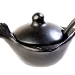 Chamba Imports Chamba Hen Salsa Dish W/ Spoon