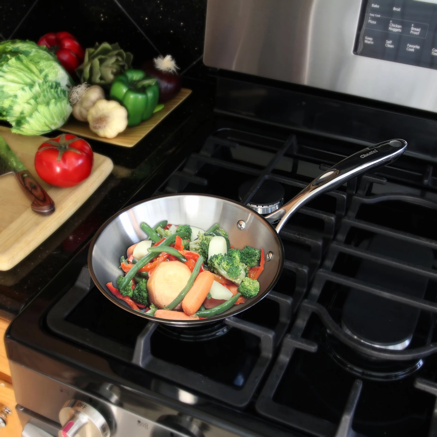 Chantal Induction 21 Steel Fry Pan 3 Chantal Induction 21 Steel Fry Pan