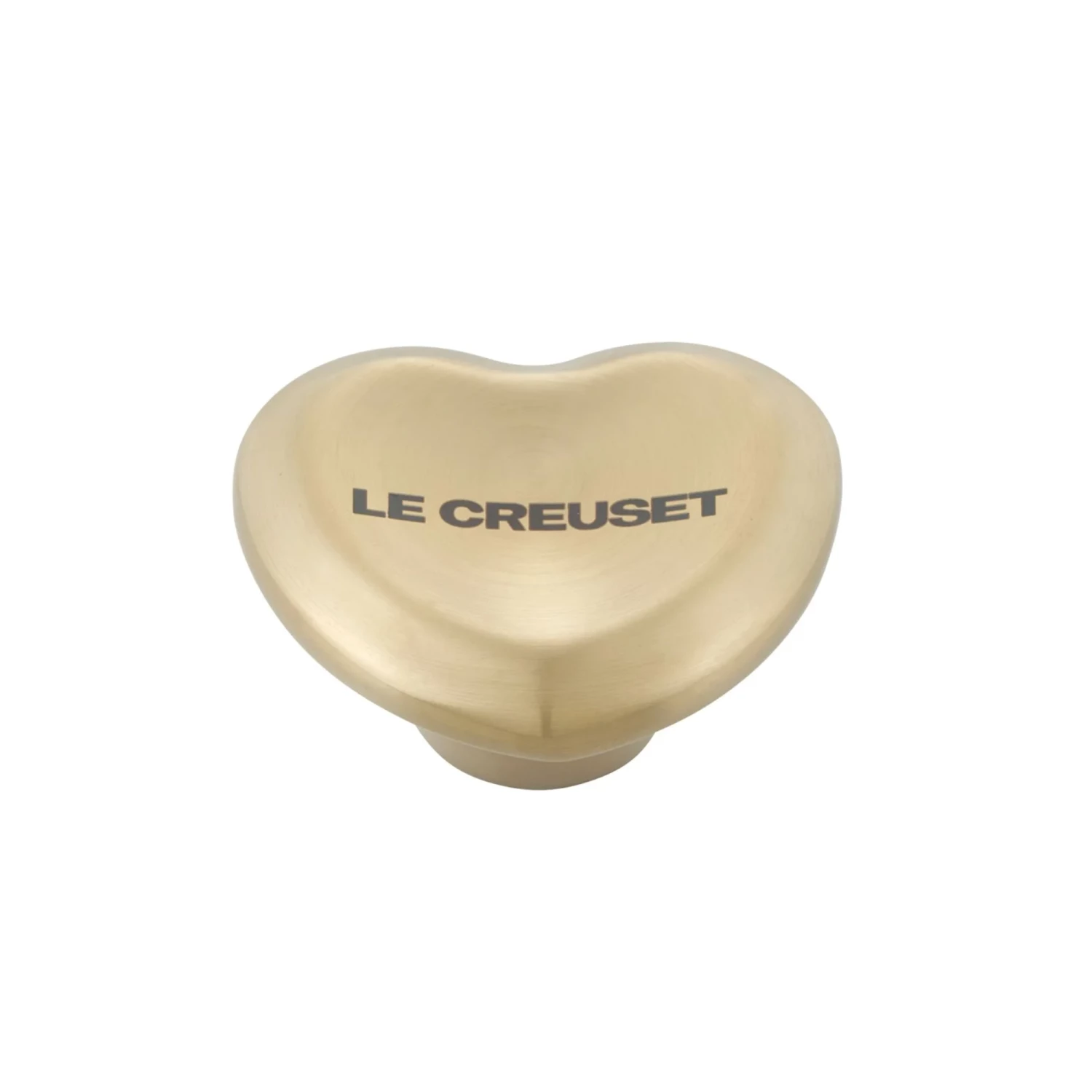 Le Creuset Figural Heart Knob, Light Gold - Large (45mm) Cookware 3 Le Creuset Figural Heart Knob, Light Gold - Large (45mm) Cookware