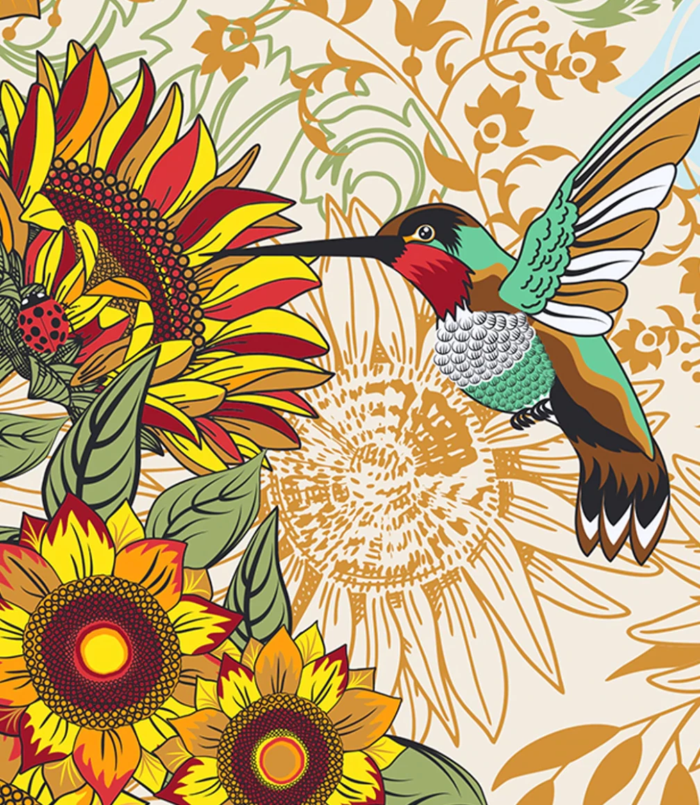 Two Lumps Of Sugar Aprons, Towels, & Hotpads Treated Ruffle Apron, Birds & Sunflowers 3 Two Lumps Of Sugar Aprons, Towels, & Hotpads Treated Ruffle Apron, Birds & Sunflowers