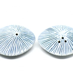 Art Floral Trading Art Floral Salt And Pepper Shakers, Seashell, White/Blue