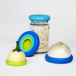 Food Huggers Silicone Storage, Set Of 6 Small Size Table/Bar 9 Food Huggers Silicone Storage, Set Of 6 Small Size Table/Bar