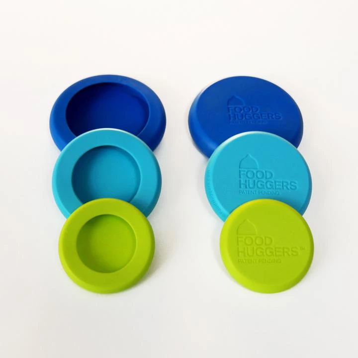 Food Huggers Silicone Storage, Set Of 6 Small Size Table/Bar 3 Food Huggers Silicone Storage, Set Of 6 Small Size Table/Bar