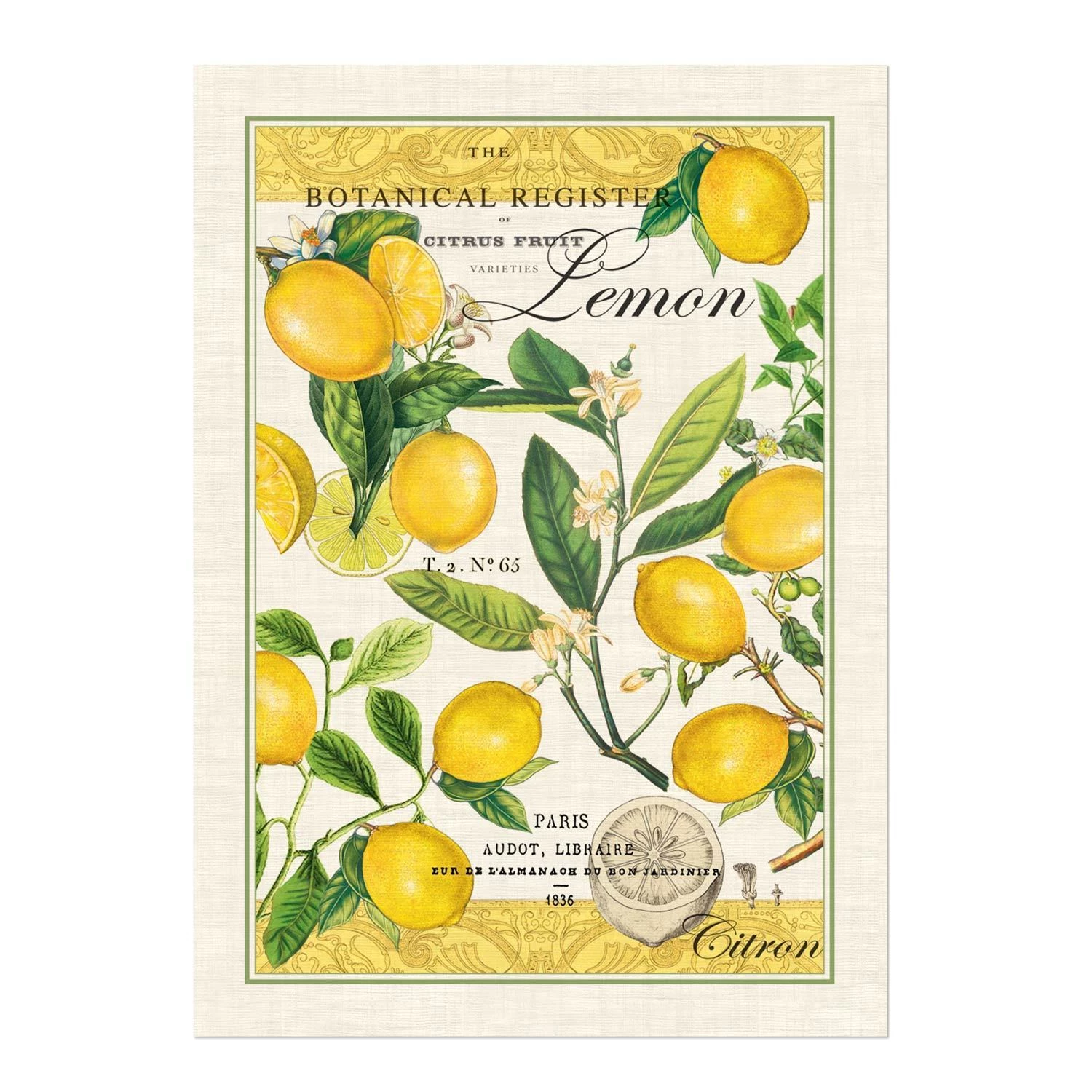Michel Design Works Michel Design Kitchen Towel, Lemon Basil Michel Design Works 3 Michel Design Works Michel Design Kitchen Towel, Lemon Basil Michel Design Works