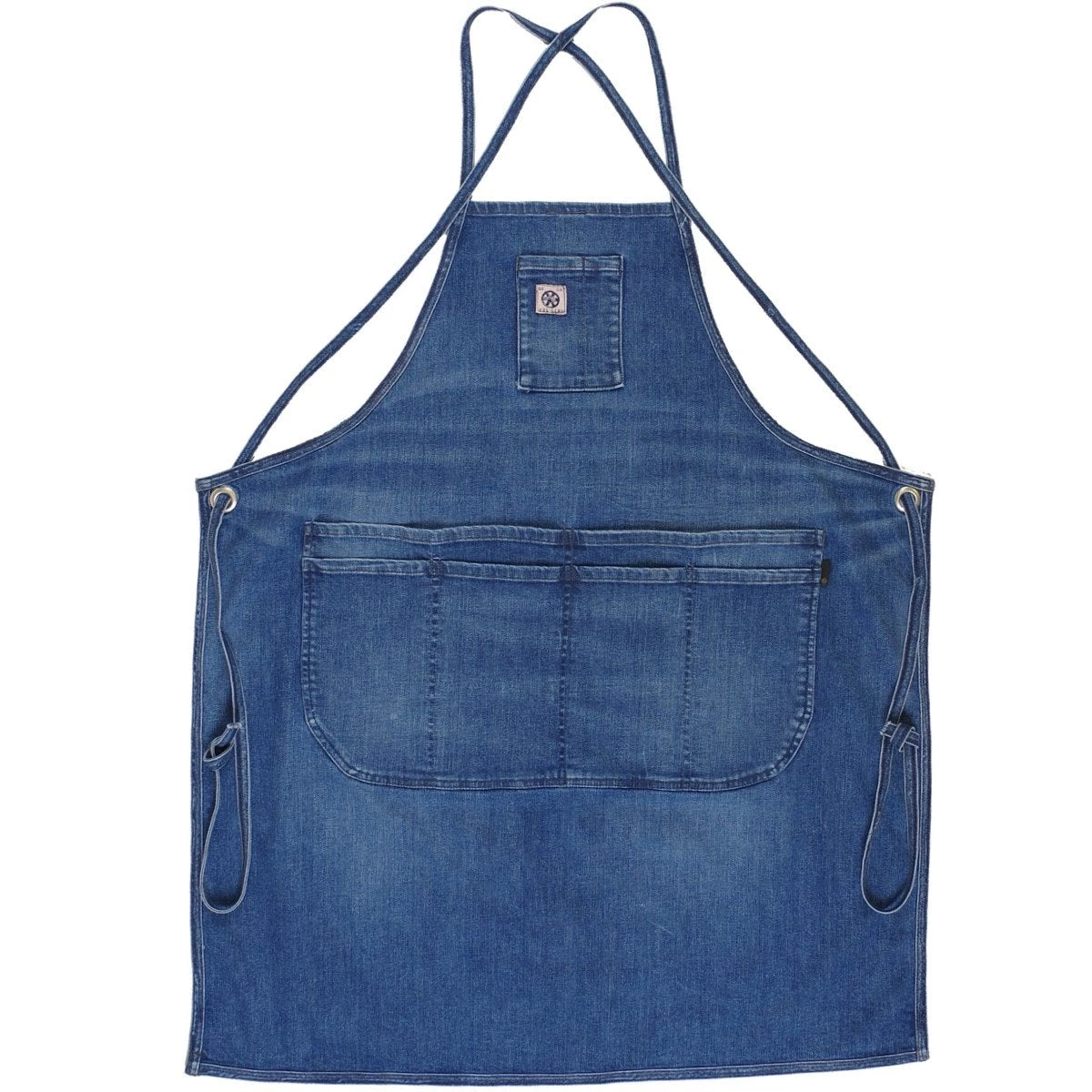 Aprons, Towels, & Hotpads MI COCINA Indigo Denim Apron - Medium Vintage 3 Aprons, Towels, & Hotpads MI COCINA Indigo Denim Apron - Medium Vintage