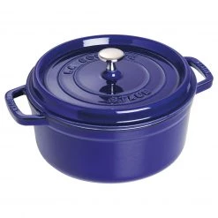 Cookware Staub Round Cocotte, Premium Colors, 5.5 Qt.