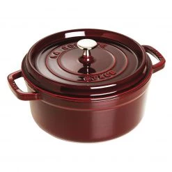 Cookware Staub Round Cocotte, Premium Colors, 5.5 Qt.