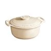 Emile Henry Cookware Emile Sublime Dutch Oven/Stewpot, 4 Qt., Creme