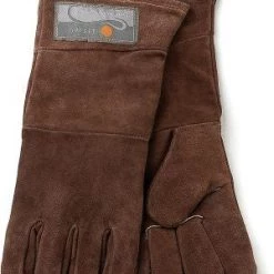 Fox Run Outset Leather Grill Gloves, Brown