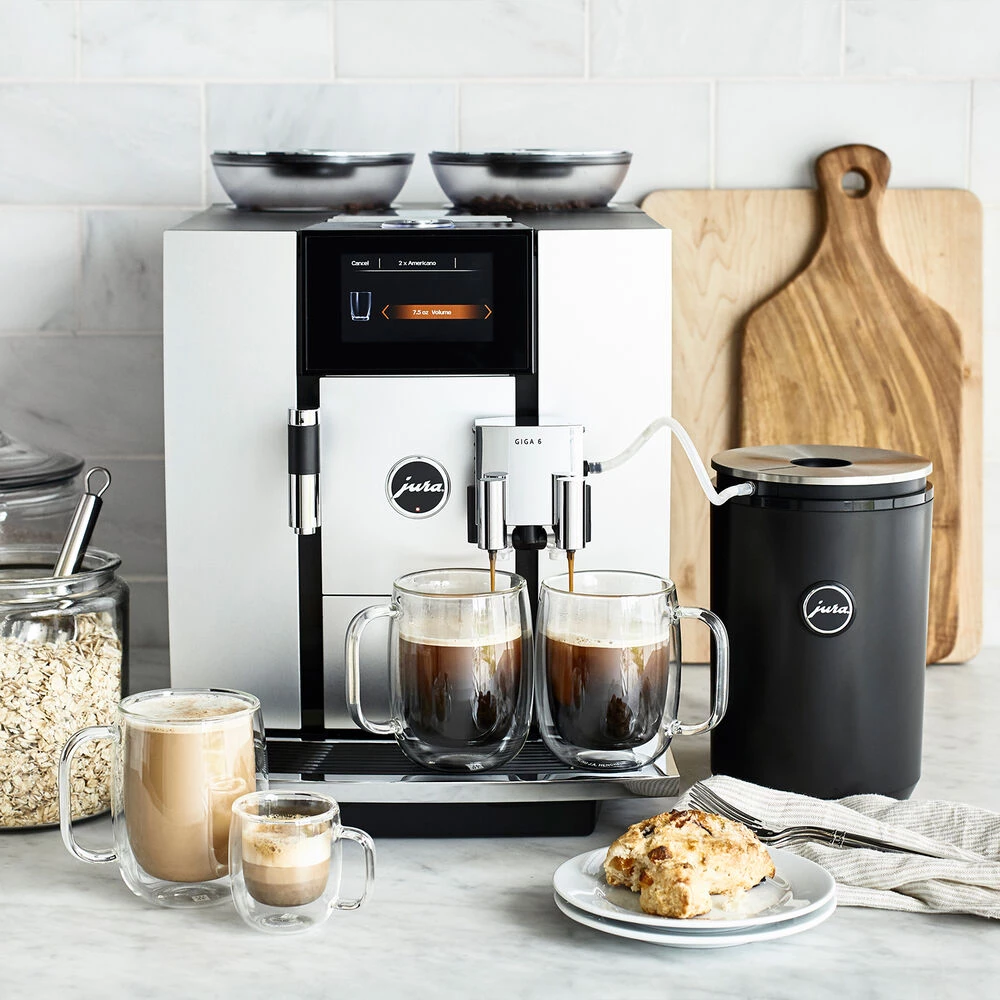JURA GIGA 6 AUTOMATIC ESPRESSO MACHINE, ALUMINUM 7 JURA GIGA 6 AUTOMATIC ESPRESSO MACHINE, ALUMINUM