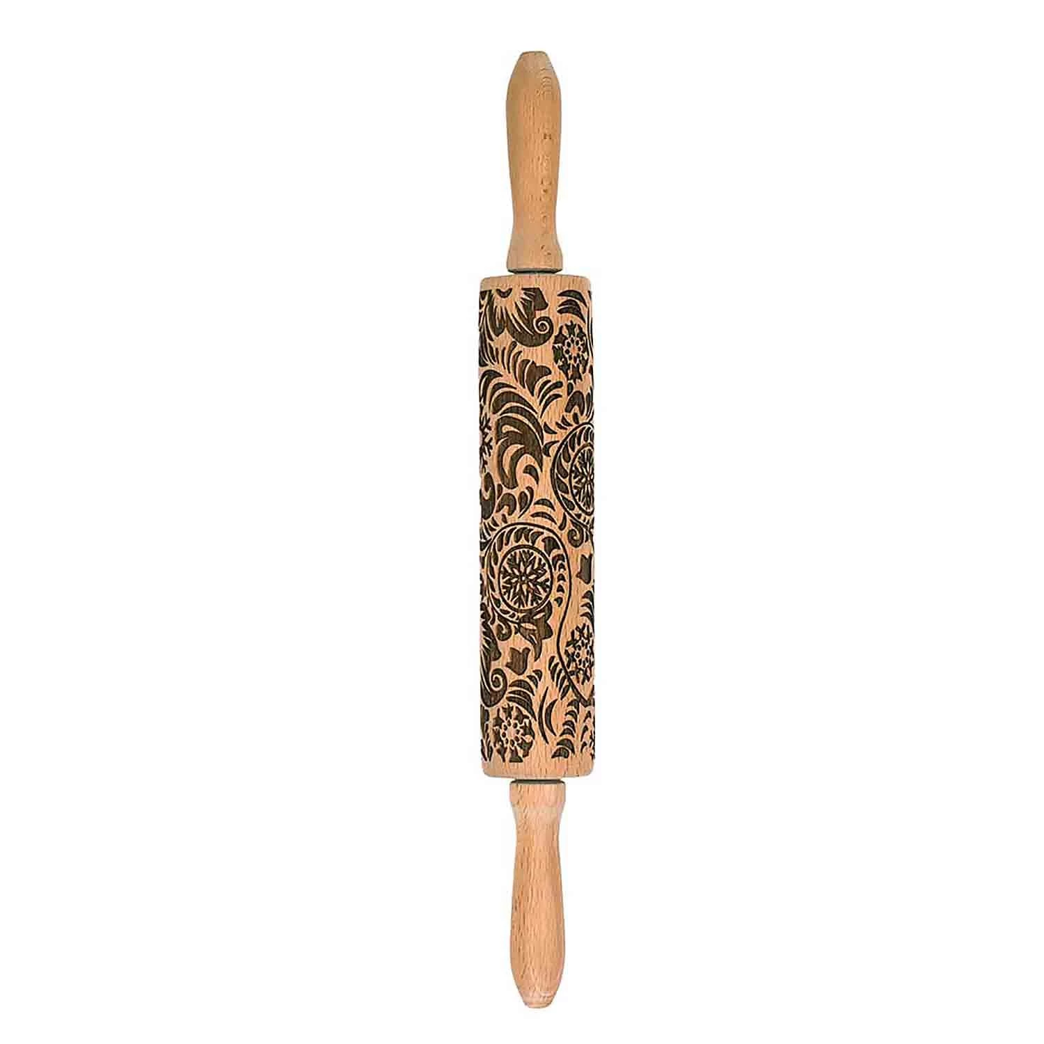 Harold Import Co. Harold Imports Rolling Pin - Paisley Bakeware 3 Harold Import Co. Harold Imports Rolling Pin - Paisley Bakeware