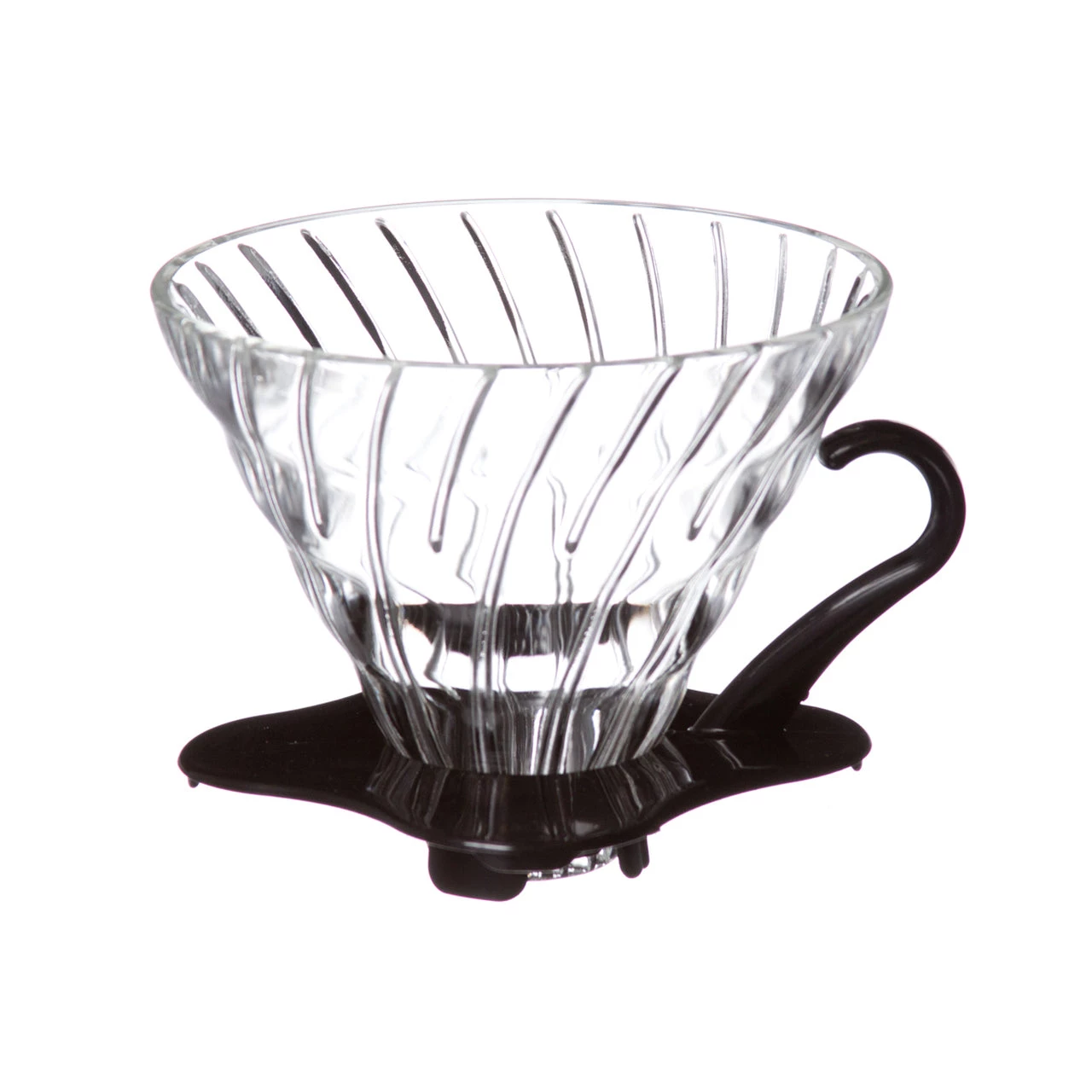 Hario V60 Glass Dripper #2, Black 3 Hario V60 Glass Dripper #2, Black